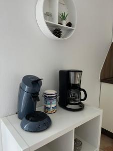 Køkken eller tekøkken på Ferienwohnung am Kirschenrech