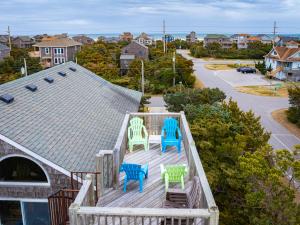 Bygningen som feriehuset ligger i