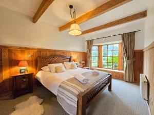 En eller flere senge i et værelse på Andes Lodge, Puelo Patagonia