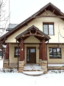 Bygningen som feriehuset ligger i