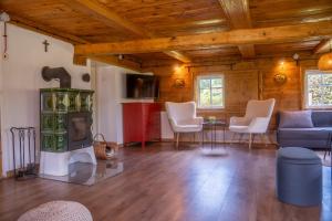 Khu vực ghế ngồi tại Chalupa Císařský