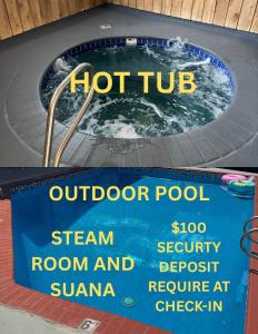 ein Schild für einen Whirlpool in der Unterkunft Nampa Inn & Suites in Nampa