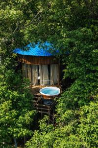 En have udenfor Dacnis tayrona glamping
