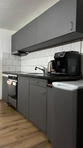 Kuchyň nebo kuchyňský kout v ubytování Ruheoase Widen Garten & Pool Zug 30m