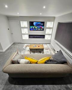 Et tv og/eller underholdning på Sea View House Marske-by-the-Sea NEW LISTING PREMIUM SPECIAL