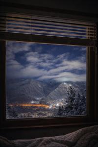 En generel udsigt til bjerge eller udsigt til bjerge taget fra hotellet