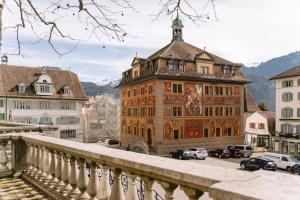 En generel udsigt til bjerge eller udsigt til bjerge taget fra lejligheden