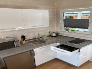 Køkken eller tekøkken på Holiday homes with air conditioning + 19 billeder