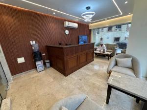 Køkken eller tekøkken på Gloria Suites اجنحة جلوريا