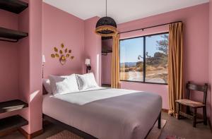 Postel nebo postele na pokoji v ubytování Salt Pool - Sauna - Cold Plunge - Lux Desert Ranch + 93 fotografií