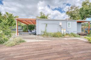 Bygningen som feriehuset ligger i