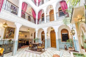 Posezení v ubytování Riad Mouna + 37 fotografií