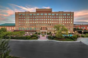 a rendering of a hotel with a large building at Carnegie Hotel & Spa in Johnson City