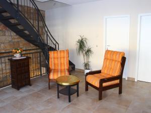 Et opholdsområde på Cosy Apartment in Weißig with Garden + 157 billeder