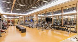 Fitness centrum a/nebo fitness zařízení v ubytování Empark Grand Hotel Fuzhou