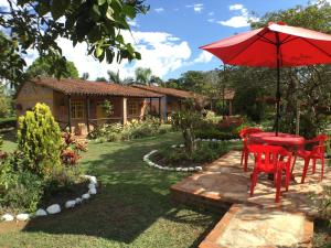 Zahrada ubytování Cabañas La Carolina - Mesa de Los Santos