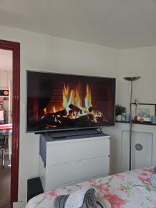 TV a/nebo společenská místnost v ubytování BnB Sharon's and Ser's place in Heer-Maastricht + 20 fotografií