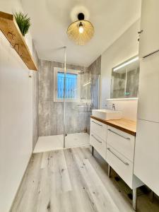 Koupelna v ubytování Maison lumineuse Route de Boisseuil- DABNB