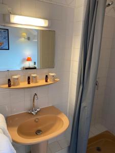 Phòng tắm tại Hôtel Restaurant l'Annexe