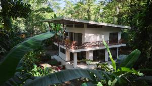 un edificio in mezzo a una foresta di Villa Wolaba a Puerto Viejo