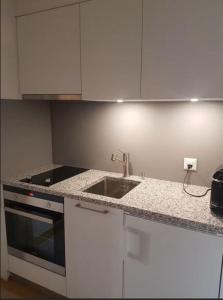 Kuchyň nebo kuchyňský kout v ubytování WEF Davos - Private Room in Shared Apartment