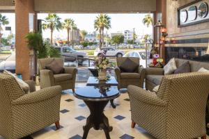 Et opholdsområde på شقق اماليا للشقق المخدومة