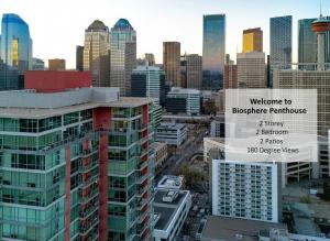 a view of a city skyline with buildings at 2 Storey Penthouse Panoramic Views Parking Stampede in Calgary