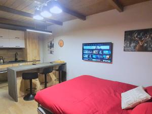 Køkken eller tekøkken på Moda Apartments 38