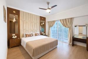 En eller flere senge i et værelse på Appartement Luxe Marina Agadir + 47 billeder