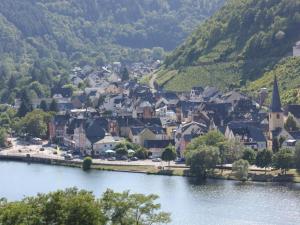 a town on the shore of a river with a village at Apartment Haus Budinger by Interhome in Alf +3 photos