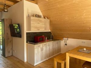 Kuchyň nebo kuchyňský kout v ubytování Müller's holiday home Harmony