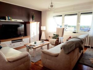 TV a/nebo společenská místnost v ubytování Romantic Retreat, Kröpelin