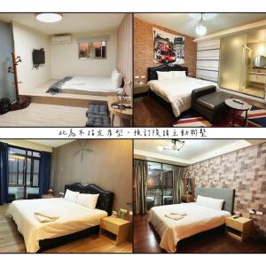 En eller flere senge i et værelse på 辰沐溫泉民宿