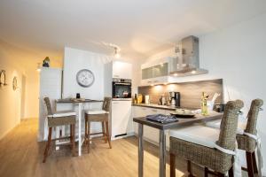 Køkken eller tekøkken på Alte Fischfabrik Ocean House