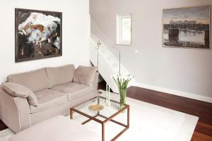 Khu vực ghế ngồi tại Landhaus Gernitz