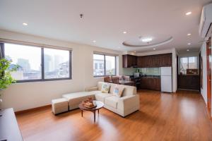 Køkken eller tekøkken på Sakamoto 1 Apartments Kim Ma by XÔI Residences