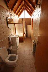 een badkamer met een toilet en een wastafel bij Terra Incognita in Ushuaia