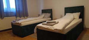 En eller flere senge i et værelse på APARTMAN PETAR