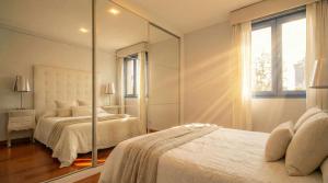 Postel nebo postele na pokoji v ubytování Luxury apt in Plaza de España - FREE parking