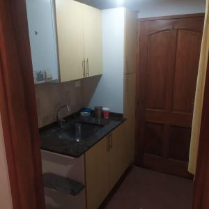 Køkken eller tekøkken på Cafran