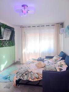 Postel nebo postele na pokoji v ubytování Charmant F1 près tramway et plage