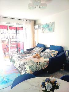 Postel nebo postele na pokoji v ubytování Charmant F1 près tramway et plage