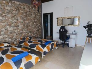 Postel nebo postele na pokoji v ubytování el refugio tranquilo + 15 fotografií