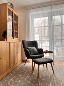 Et opholdsområde på Apartmán Mařinka