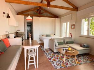 a living room with a couch and a table at Lezíria Houses - Ribatejo in Chamusca