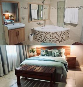 En eller flere senge i et værelse på Lapa Phanzi