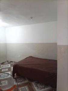 ein Schlafzimmer mit einem Bett und einer weißen Wand in der Unterkunft Cabeza De Toro, Locales in Punta Cana