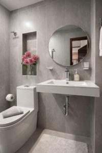 Et badeværelse på Wiky House Guaduas