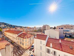 an overhead view of a city with buildings at Cannes Montfleury - Comfortable accommodation Center in Cannes