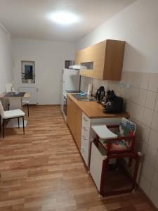 Kuchyň nebo kuchyňský kout v ubytování Apartmány Gabriela